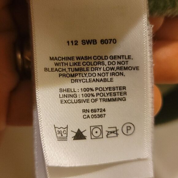 GirlColumbia Sportswear Youth Large 10/12 Fleece Full Zip Green High Neck Jacket - Picture 9 of 9